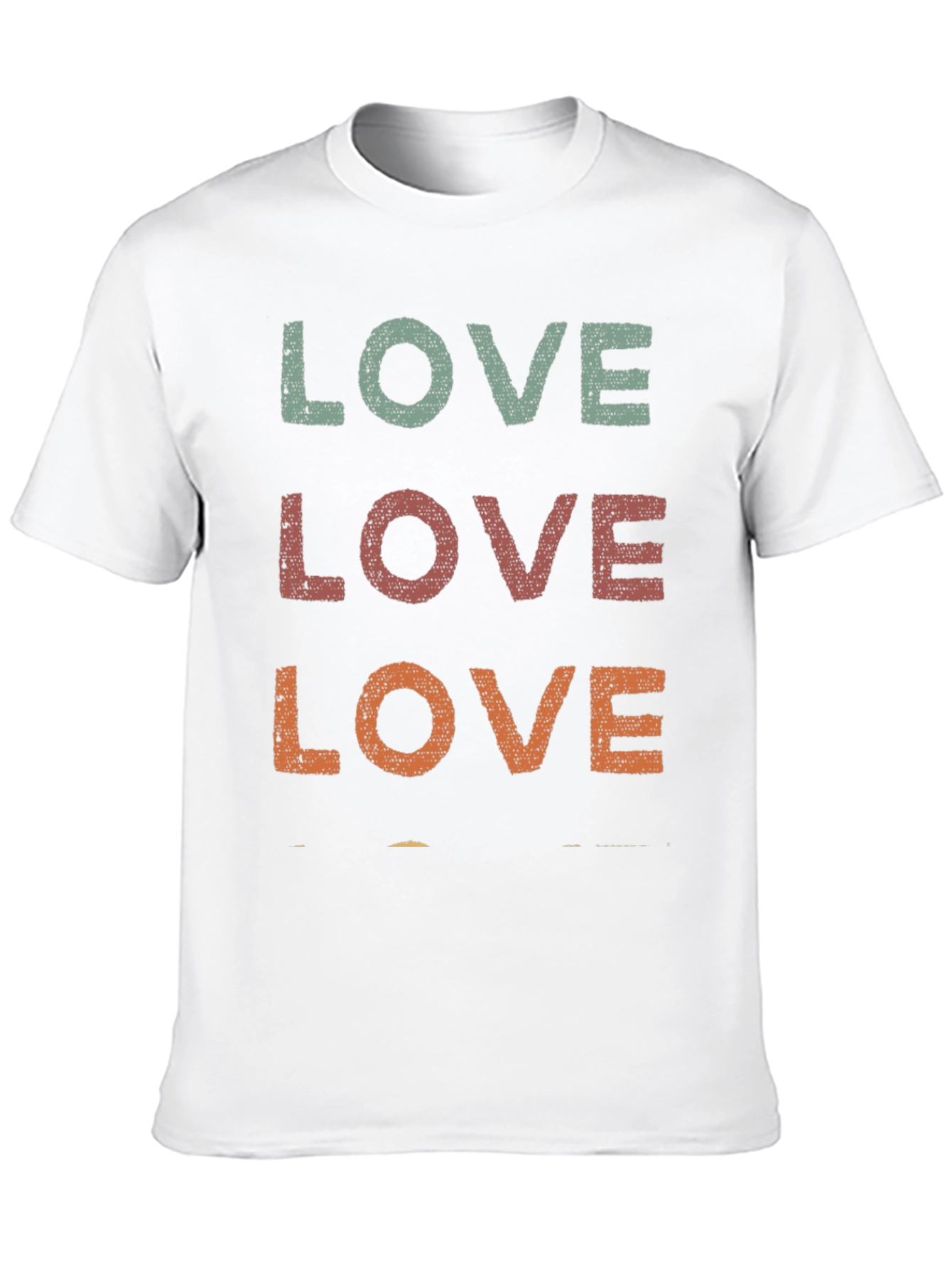 Retro LOVE Graphic Tee - Distressed Print