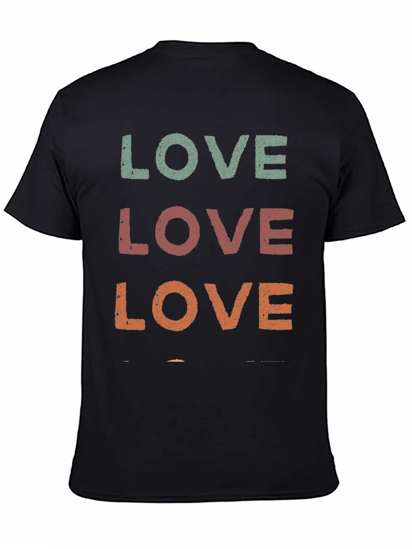 Retro LOVE Graphic Tee - Distressed Print