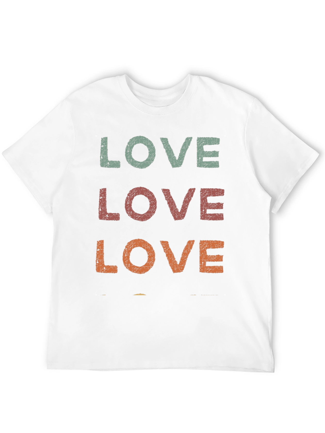 Retro LOVE Graphic Tee - Distressed Print