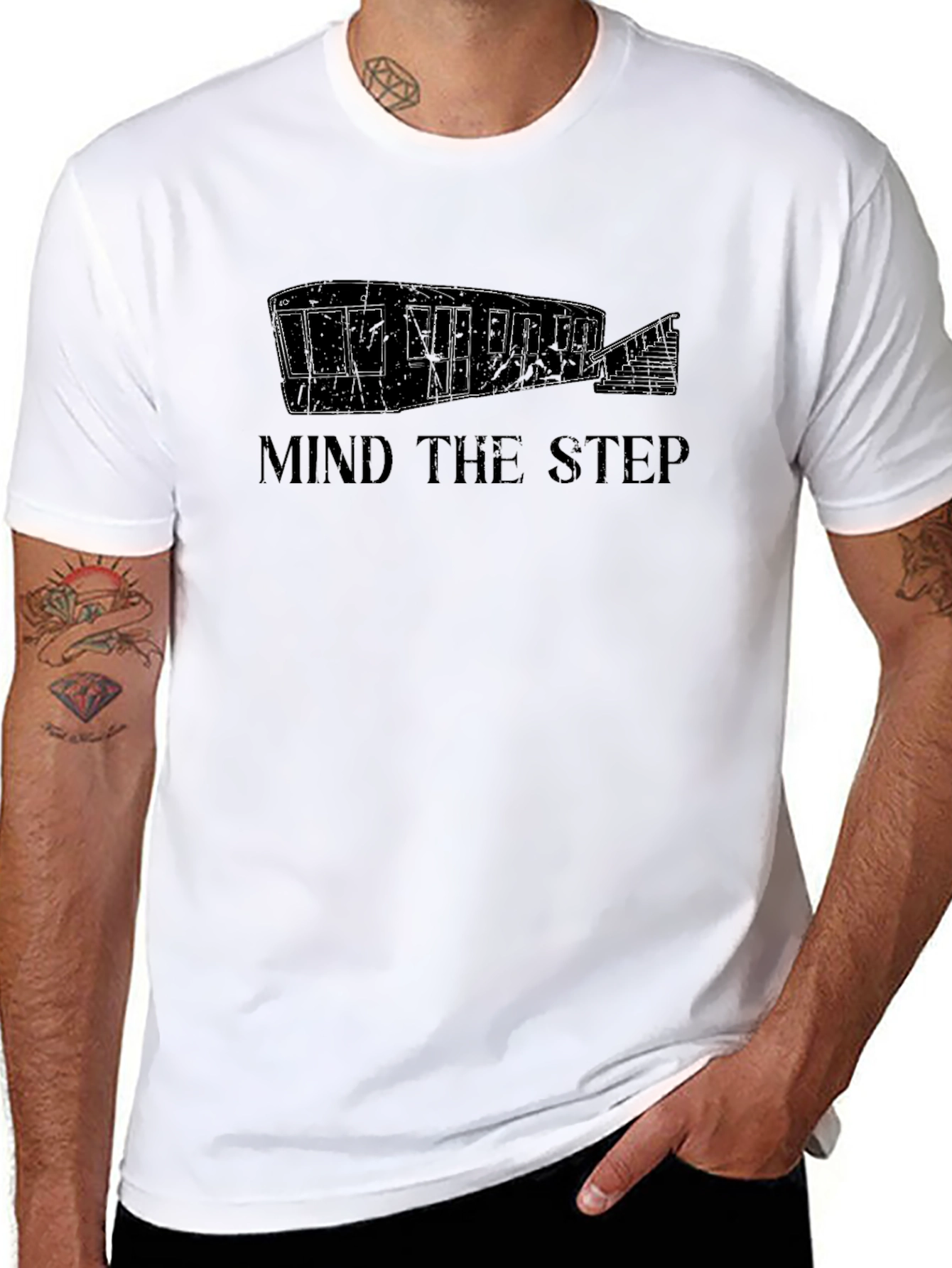 Mind The Step T-Shirt - Funny Trailer Home Tee
