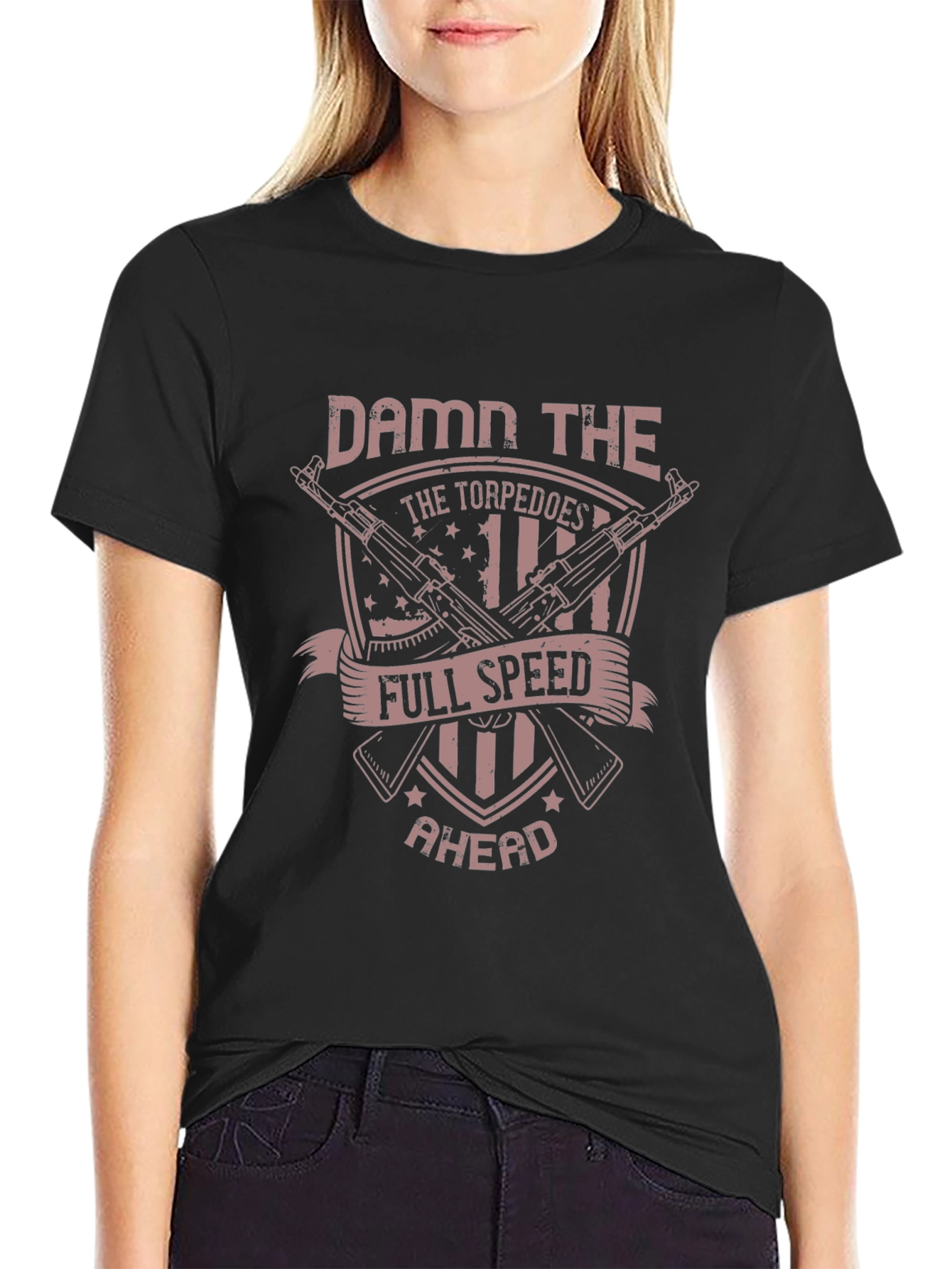 Damn the Torpedoes T-Shirt - Full Speed Ahead!