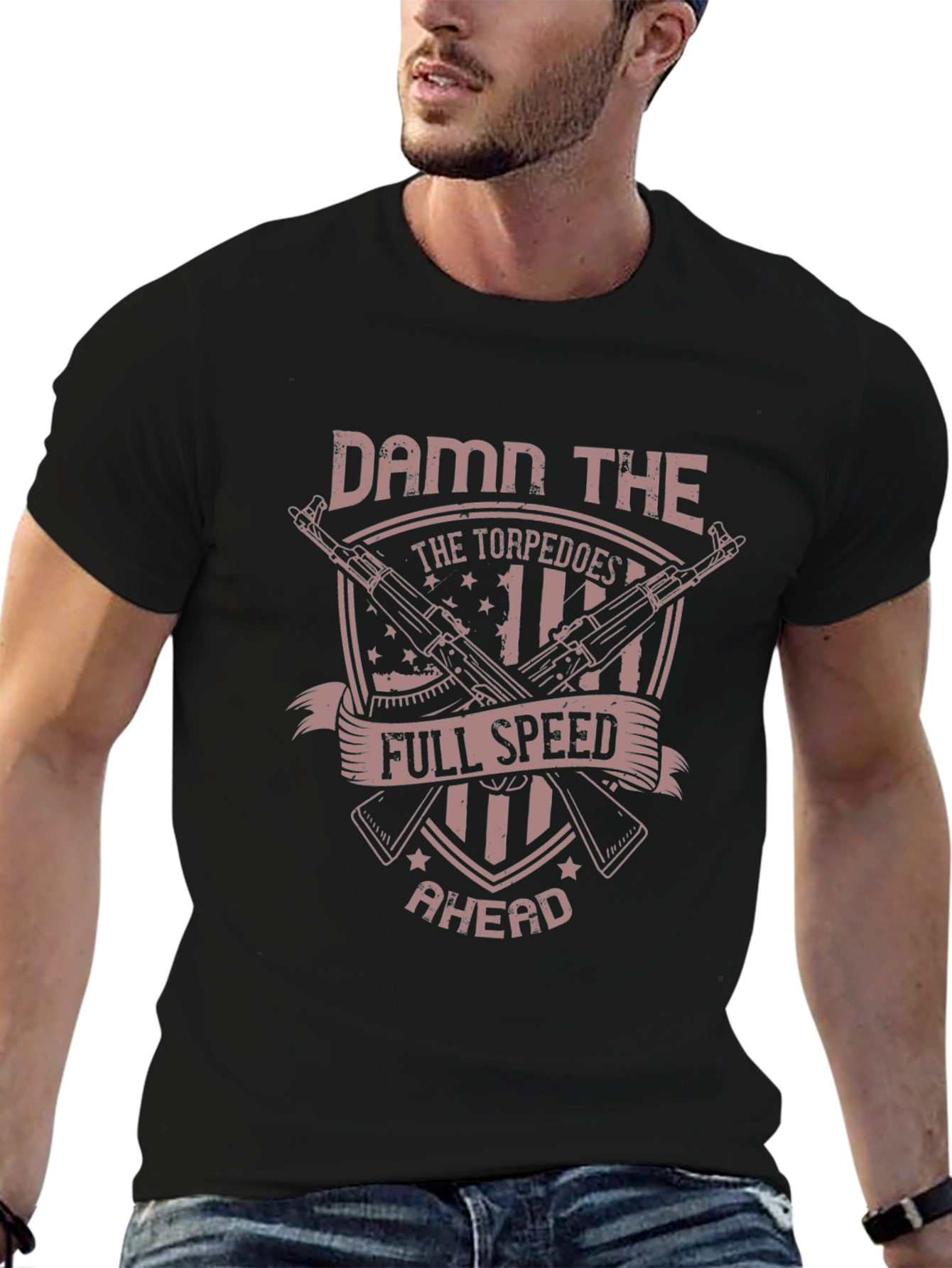 Damn the Torpedoes T-Shirt - Full Speed Ahead!