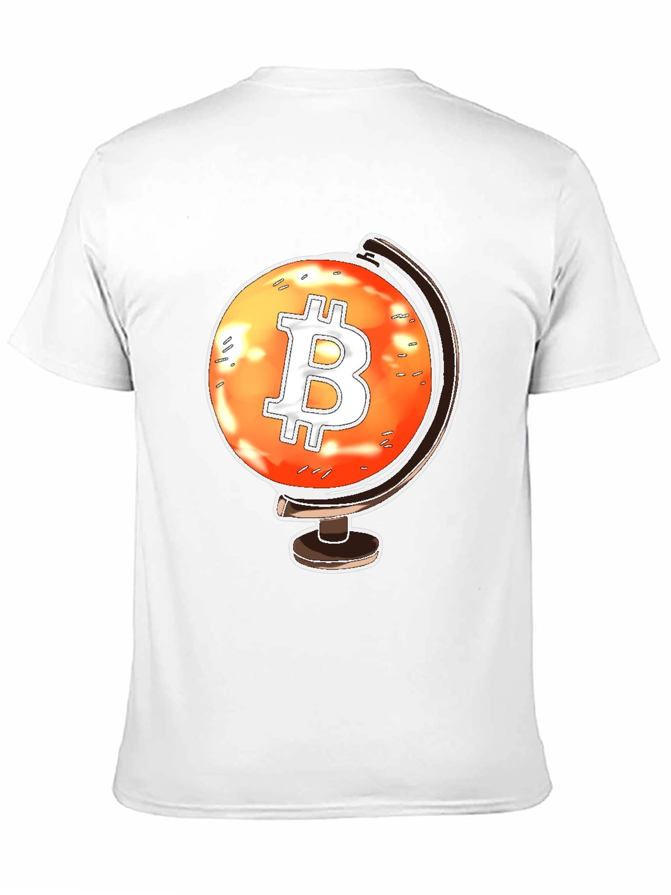 Bitcoin Globe Black T-Shirt