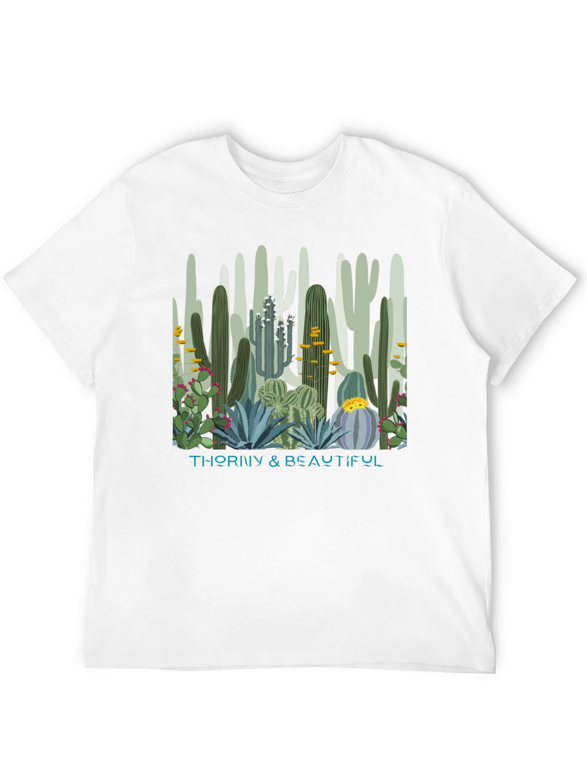 Thorny & Beautiful Cactus Graphic T-Shirt
