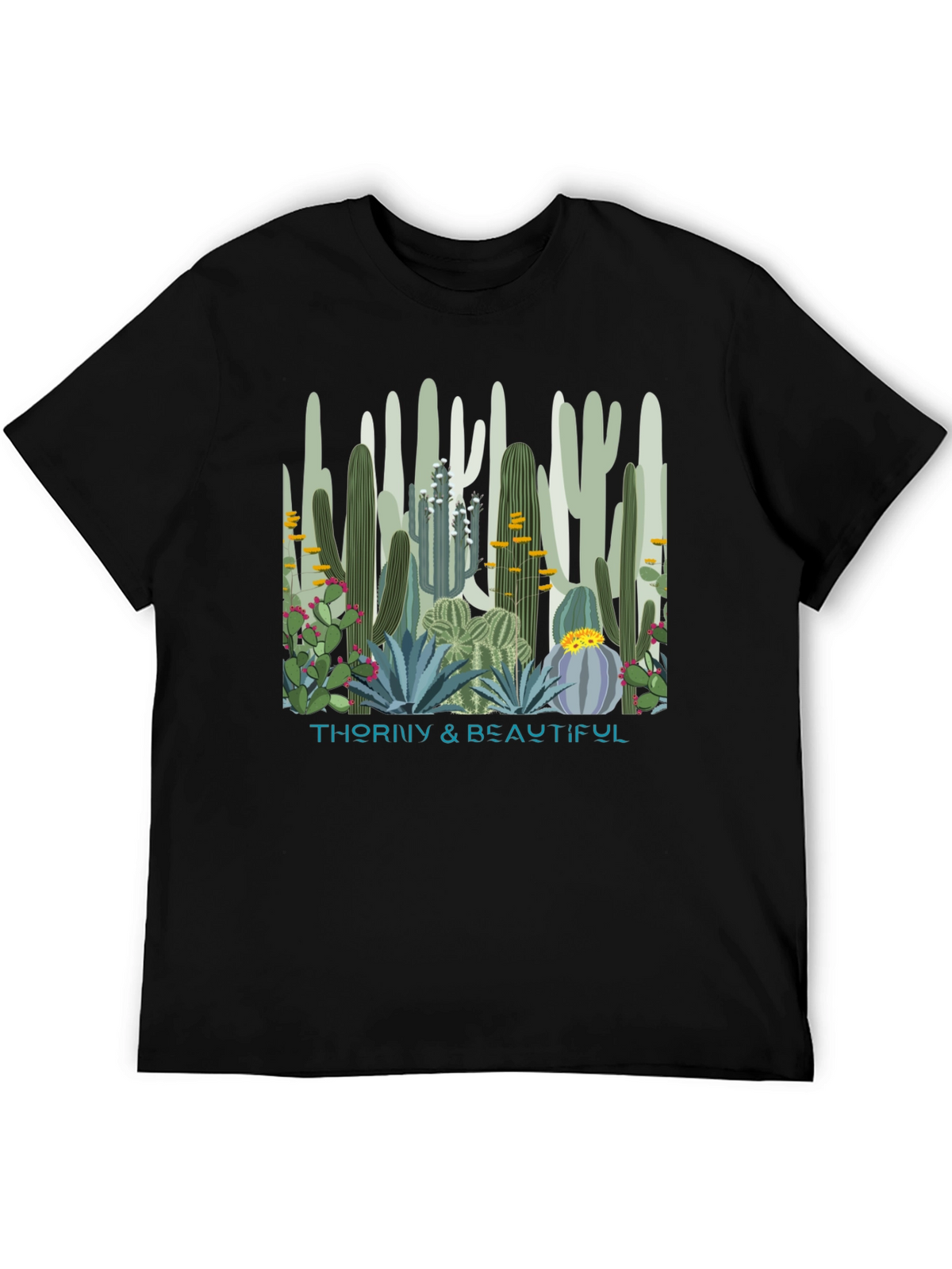 Thorny & Beautiful Cactus Graphic T-Shirt