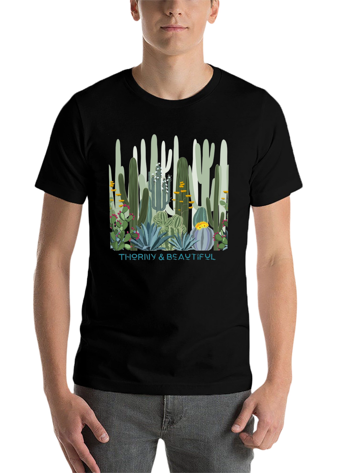 Thorny & Beautiful Cactus Graphic T-Shirt