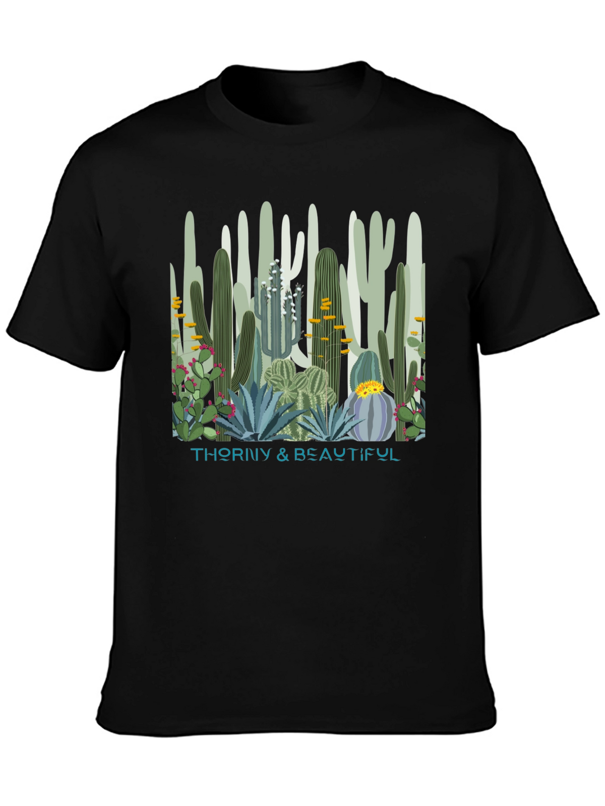 Thorny & Beautiful Cactus Graphic T-Shirt