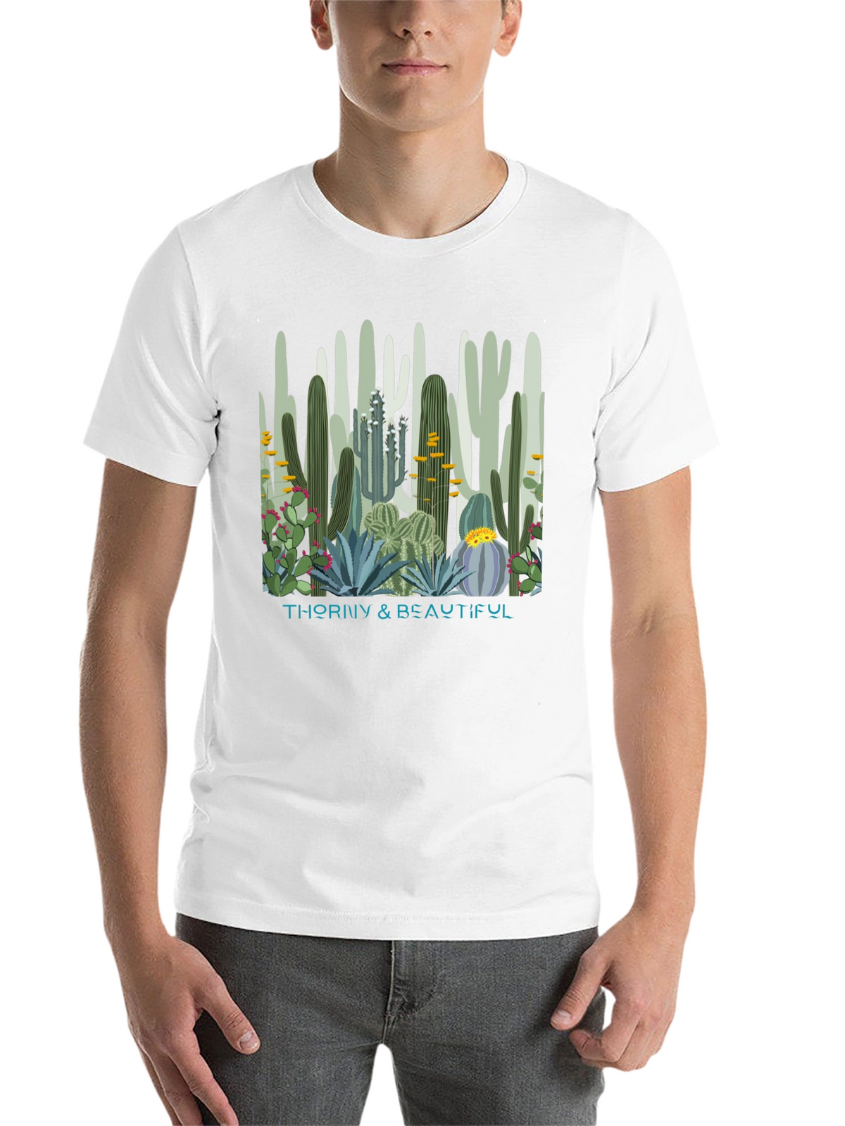 Thorny & Beautiful Cactus Graphic T-Shirt