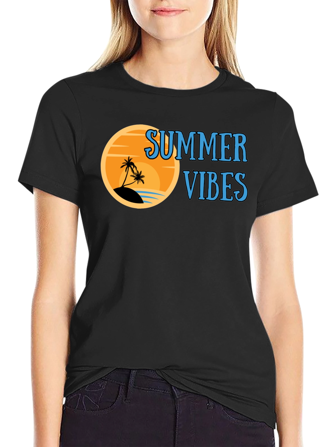 Summer Vibes T-Shirt - Beach Design