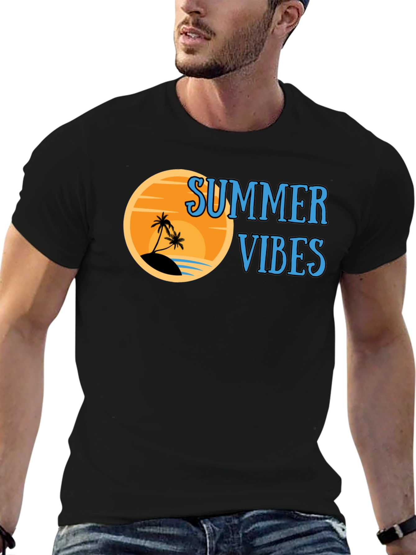 Summer Vibes T-Shirt - Beach Design