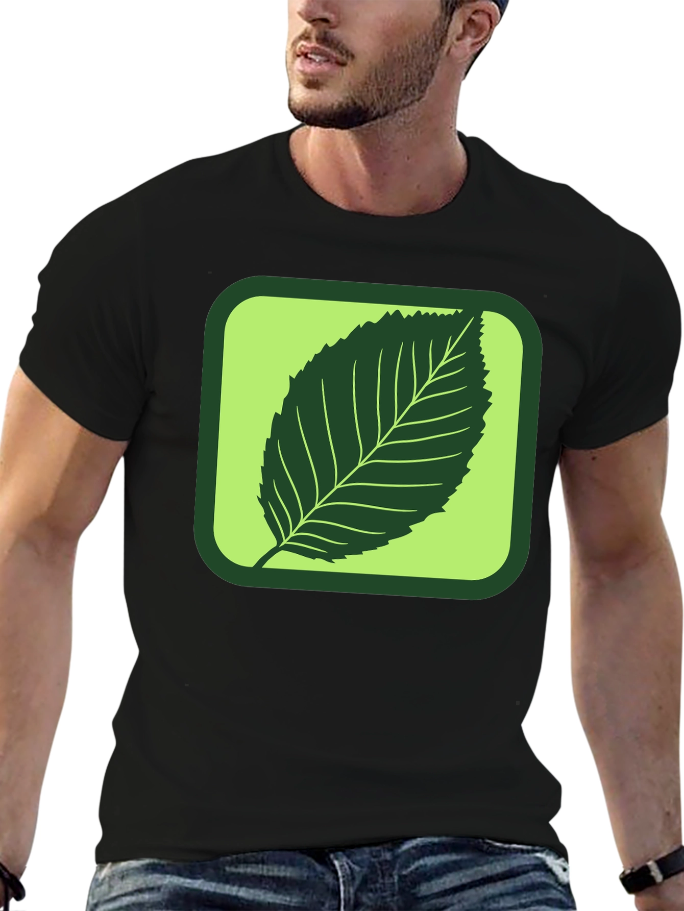Leaf Graphic Tee - Nature Inspired Style