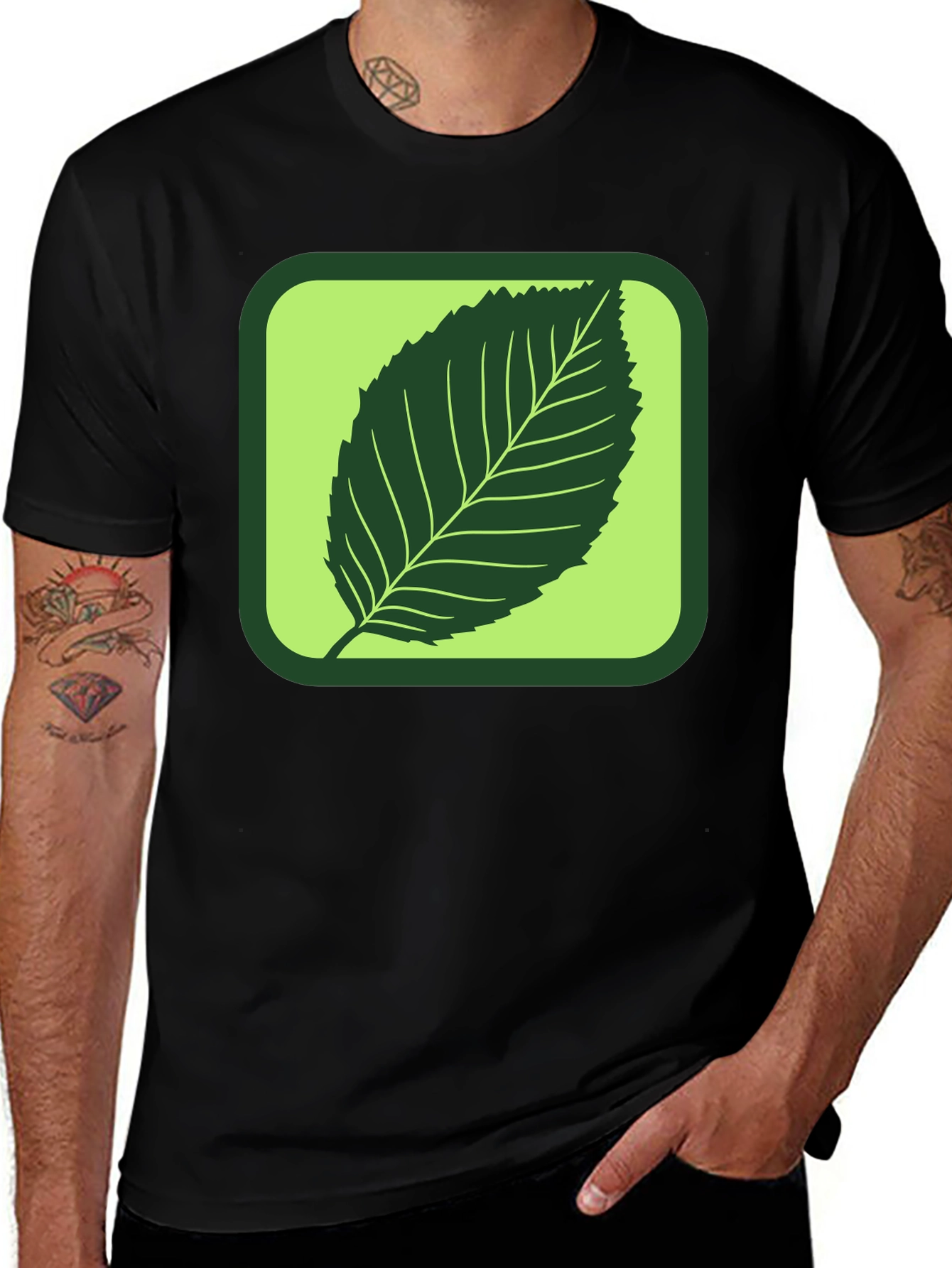 Leaf Graphic Tee - Nature Inspired Style