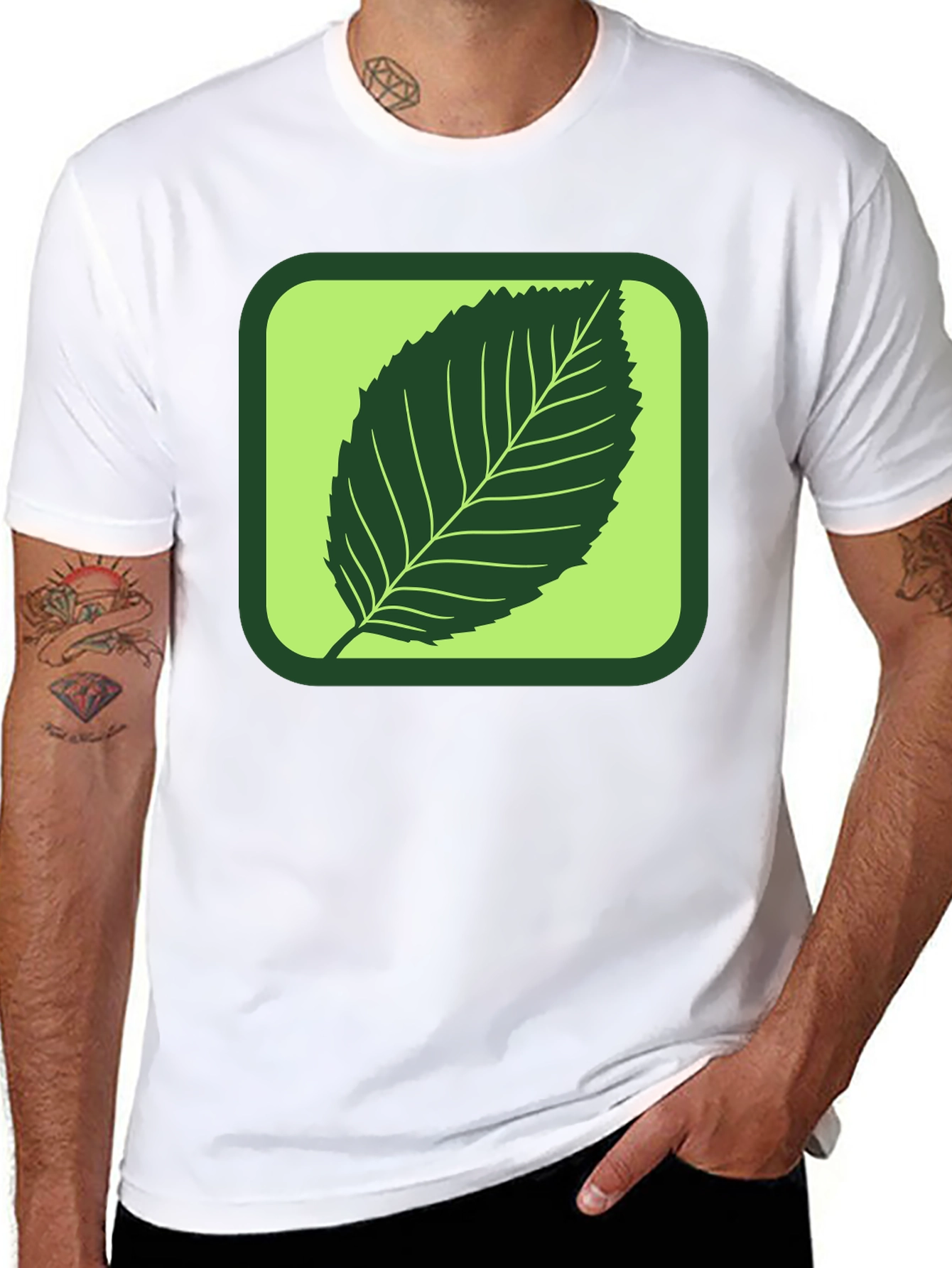 Leaf Graphic Tee - Nature Inspired Style