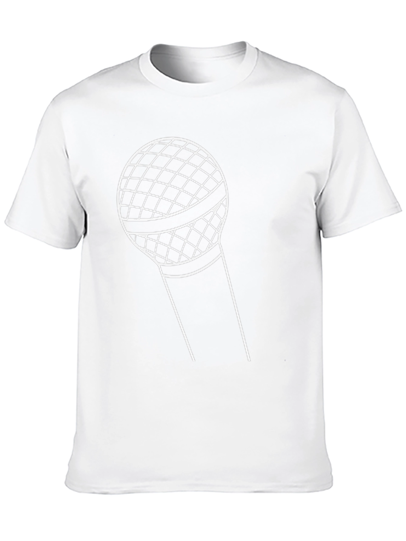 Microphone Graphic T-Shirt - Black
