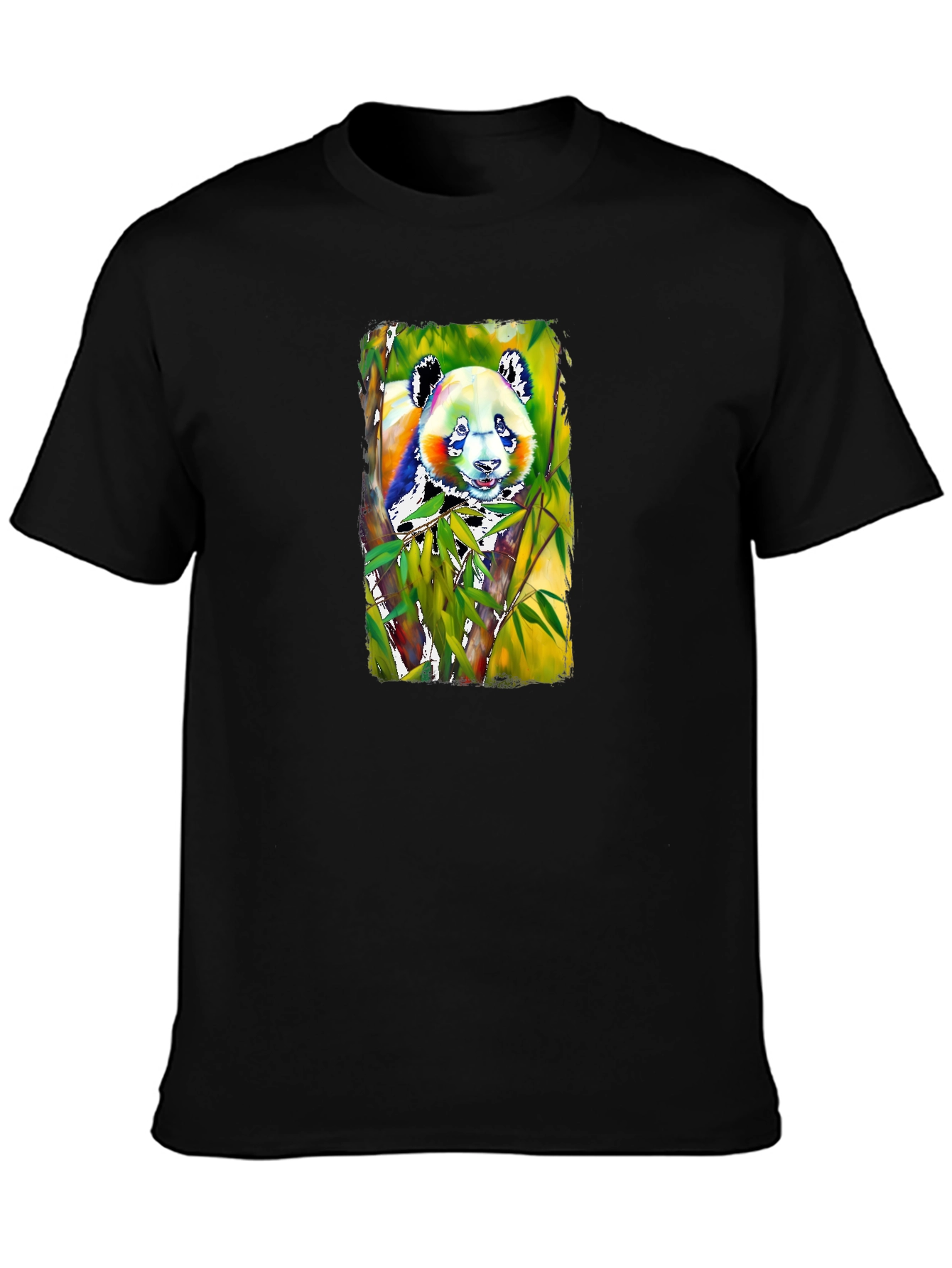 Panda Graphic Tee - Mens Black T-Shirt