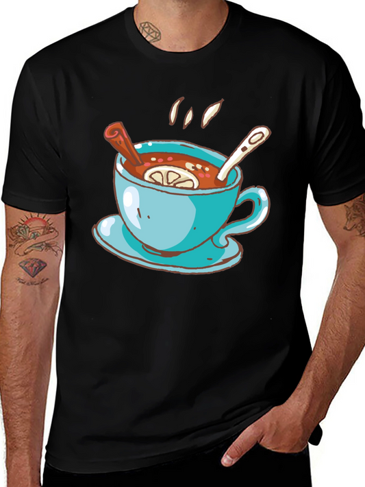 Cozy Tea Time Graphic Tee - Unisex Comfort Fit