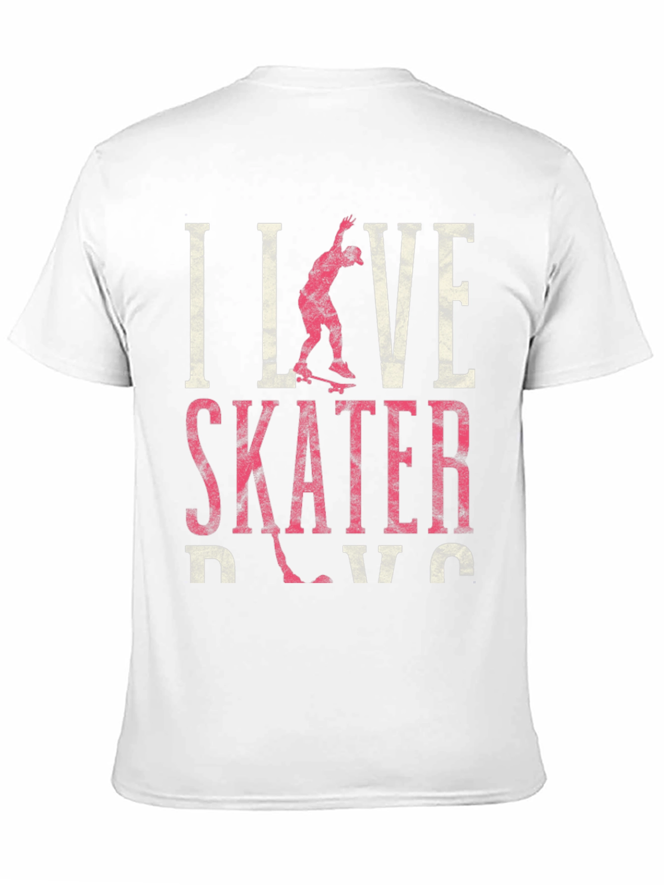 I Love Skater Dude Black Graphic T-Shirt