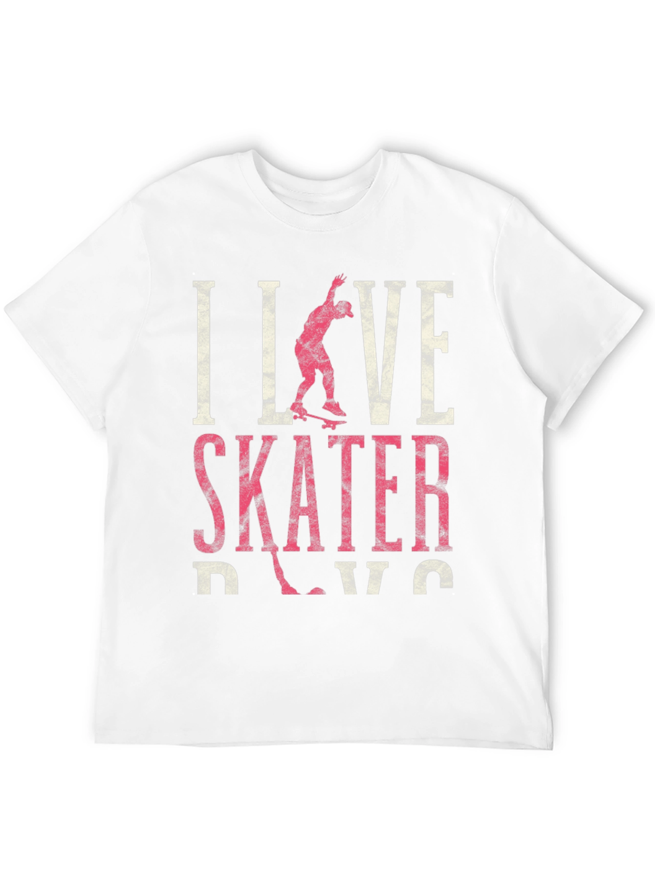 I Love Skater Dude Black Graphic T-Shirt