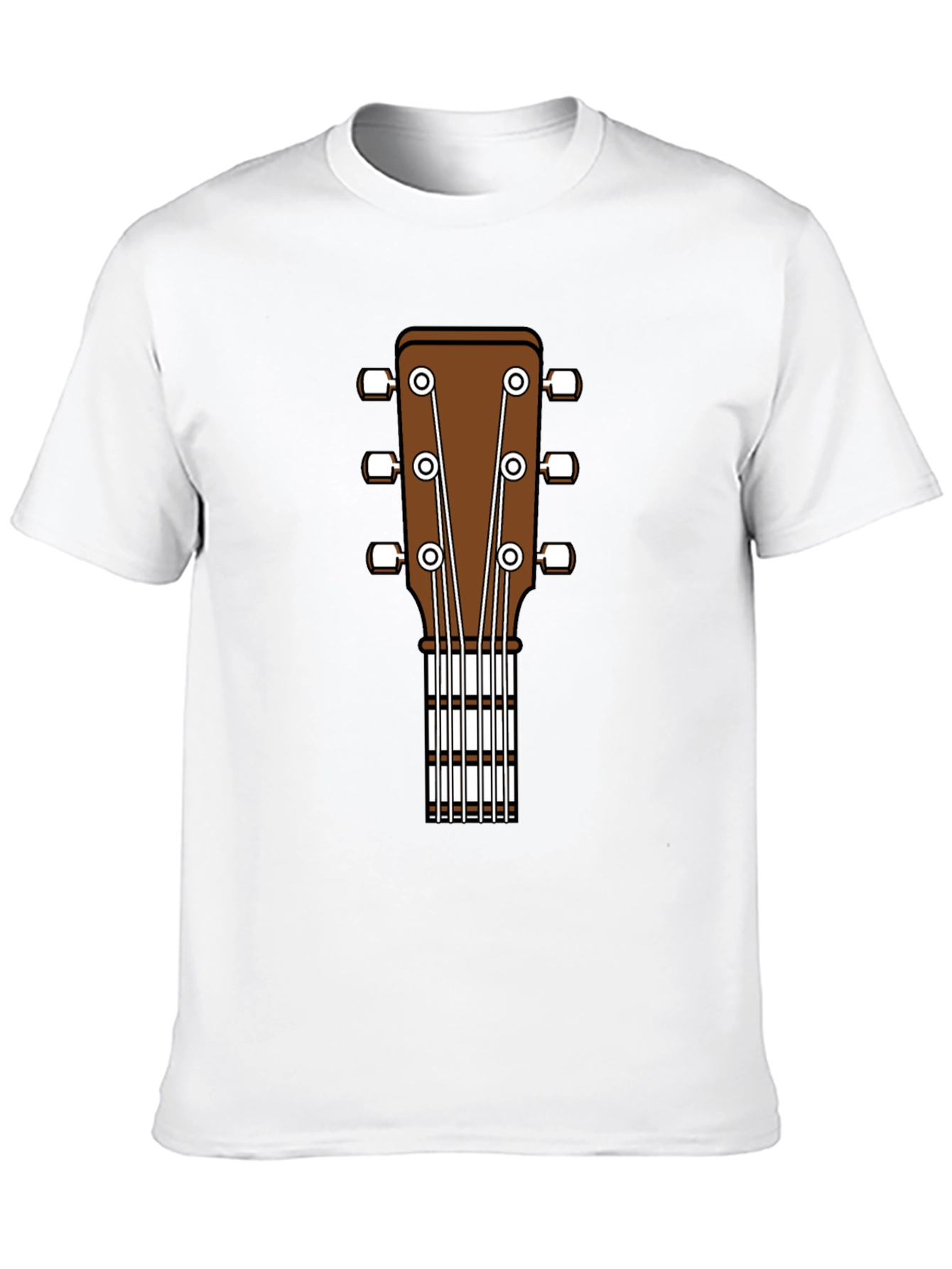 Guitar Headstock Graphic T-Shirt - Music Lover Tee