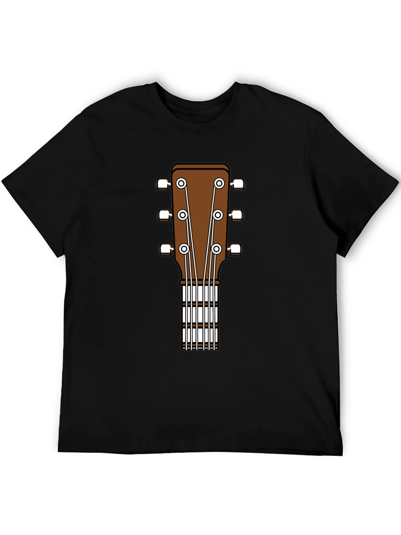 Guitar Headstock Graphic T-Shirt - Music Lover Tee
