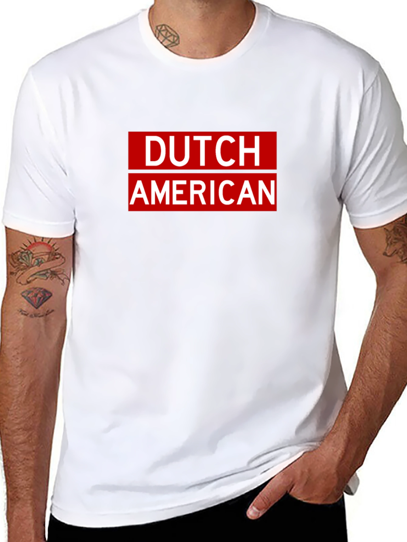 Dutch American Pride T-Shirt - Black