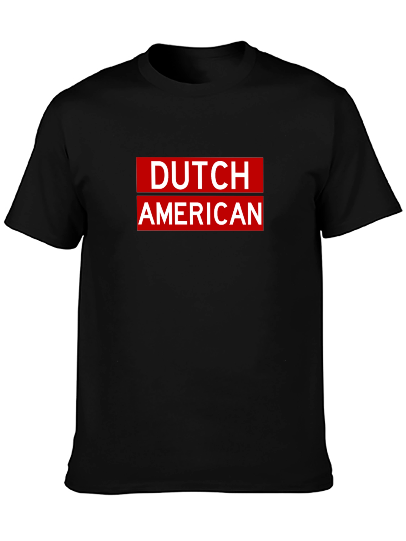 Dutch American Pride T-Shirt - Black