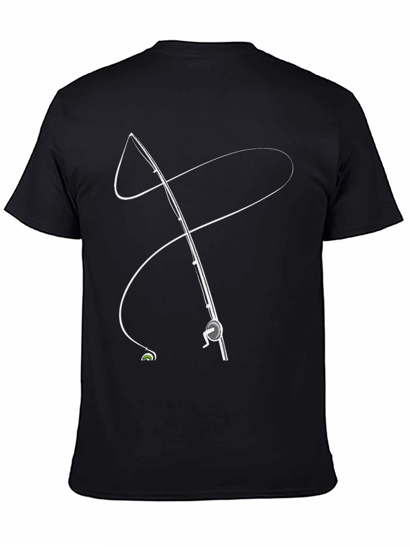 Fishing Rod Graphic Tee - Stylish Angler Apparel