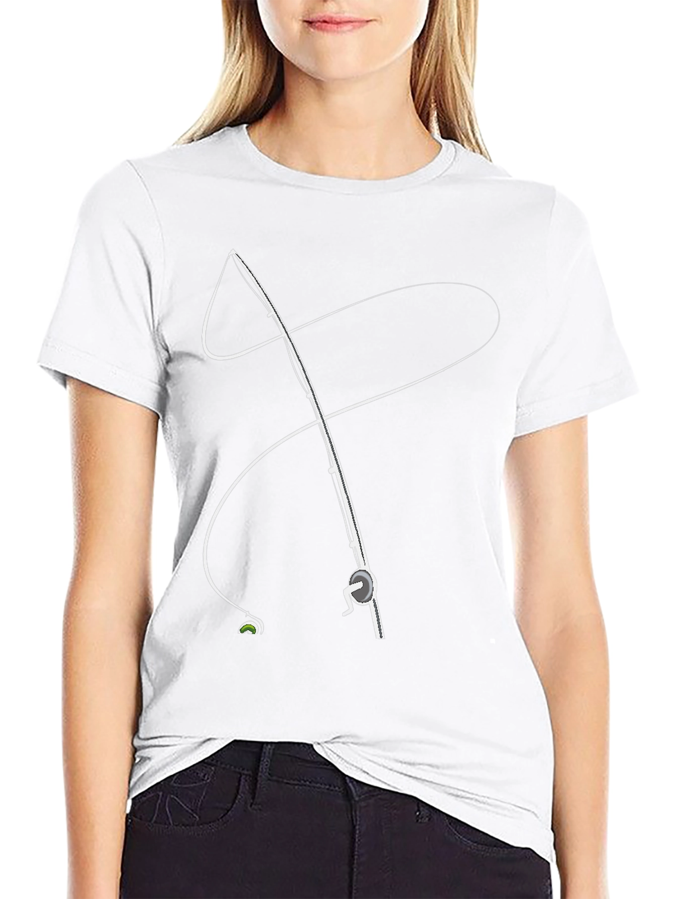 Fishing Rod Graphic Tee - Stylish Angler Apparel
