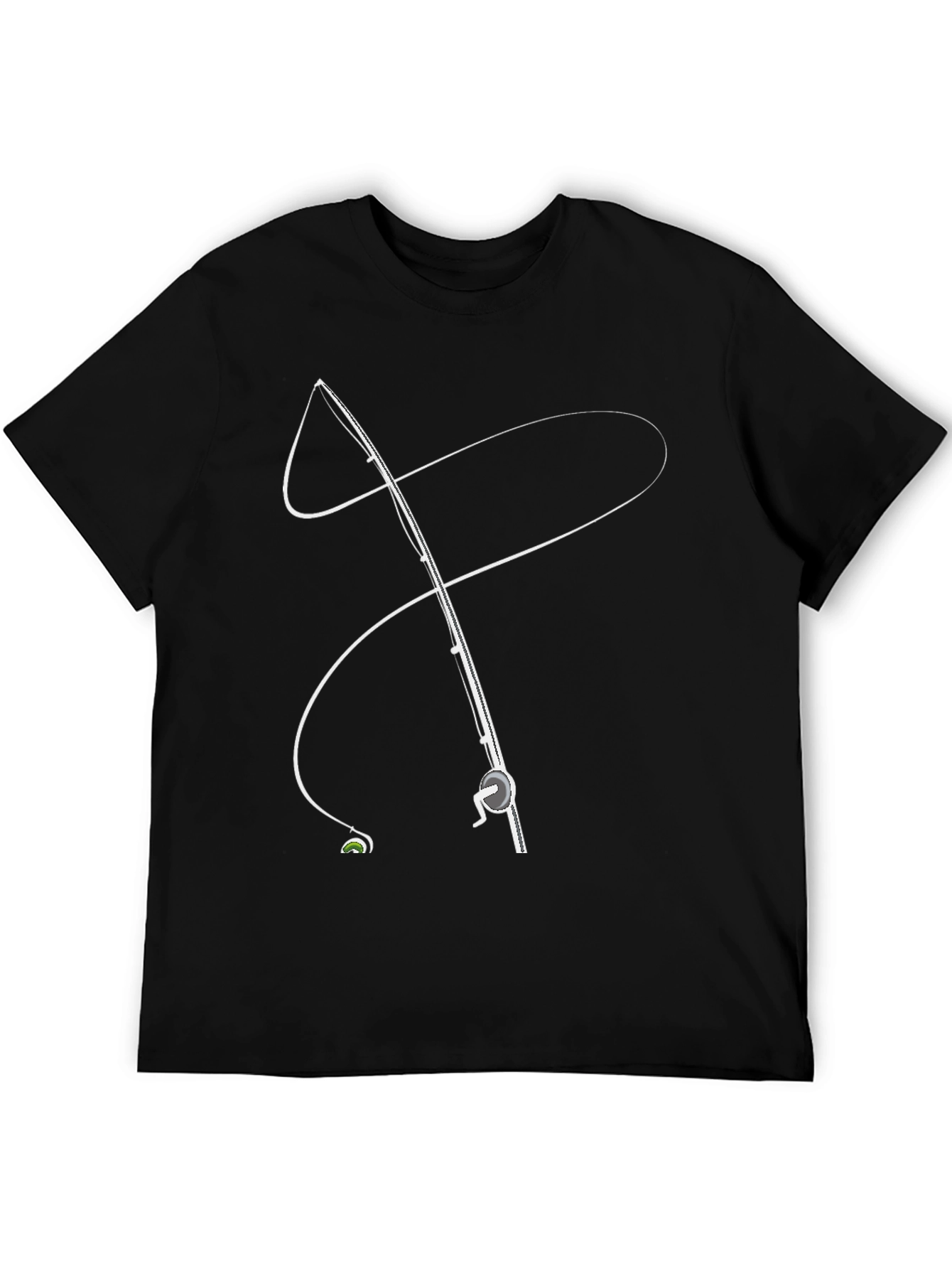 Fishing Rod Graphic Tee - Stylish Angler Apparel