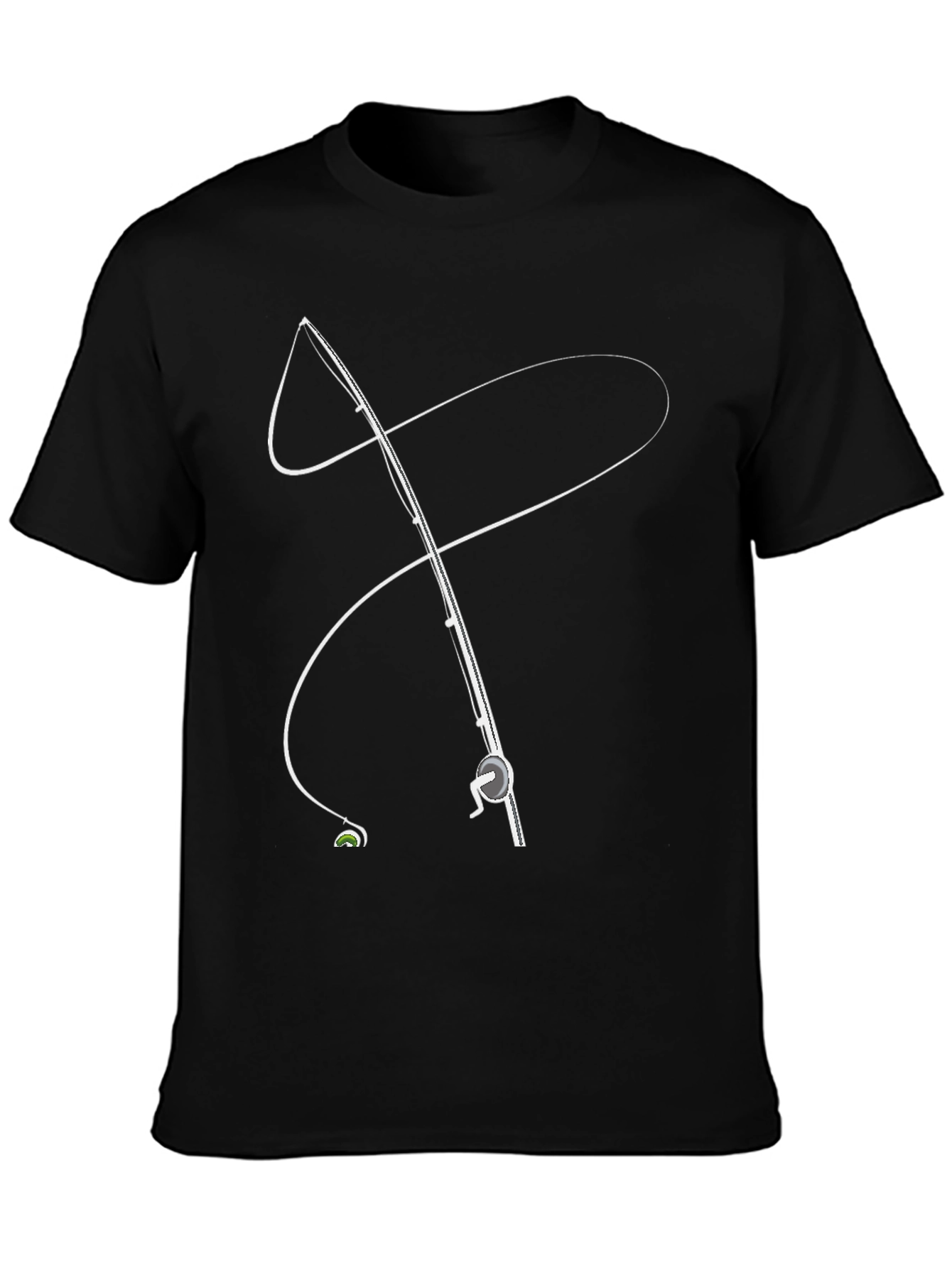 Fishing Rod Graphic Tee - Stylish Angler Apparel