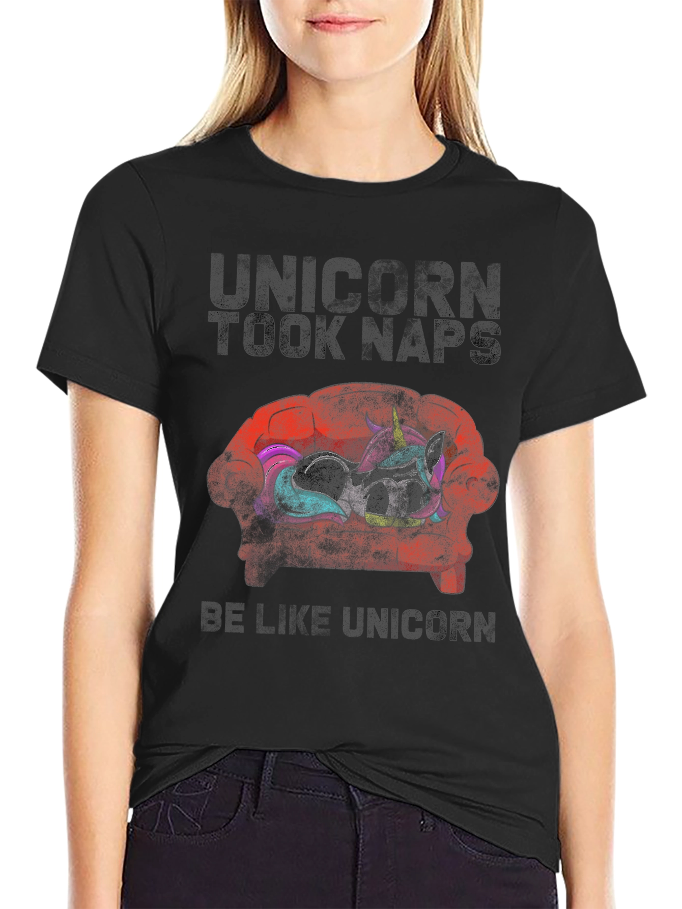 Unicorn Took Naps Graphic Tee