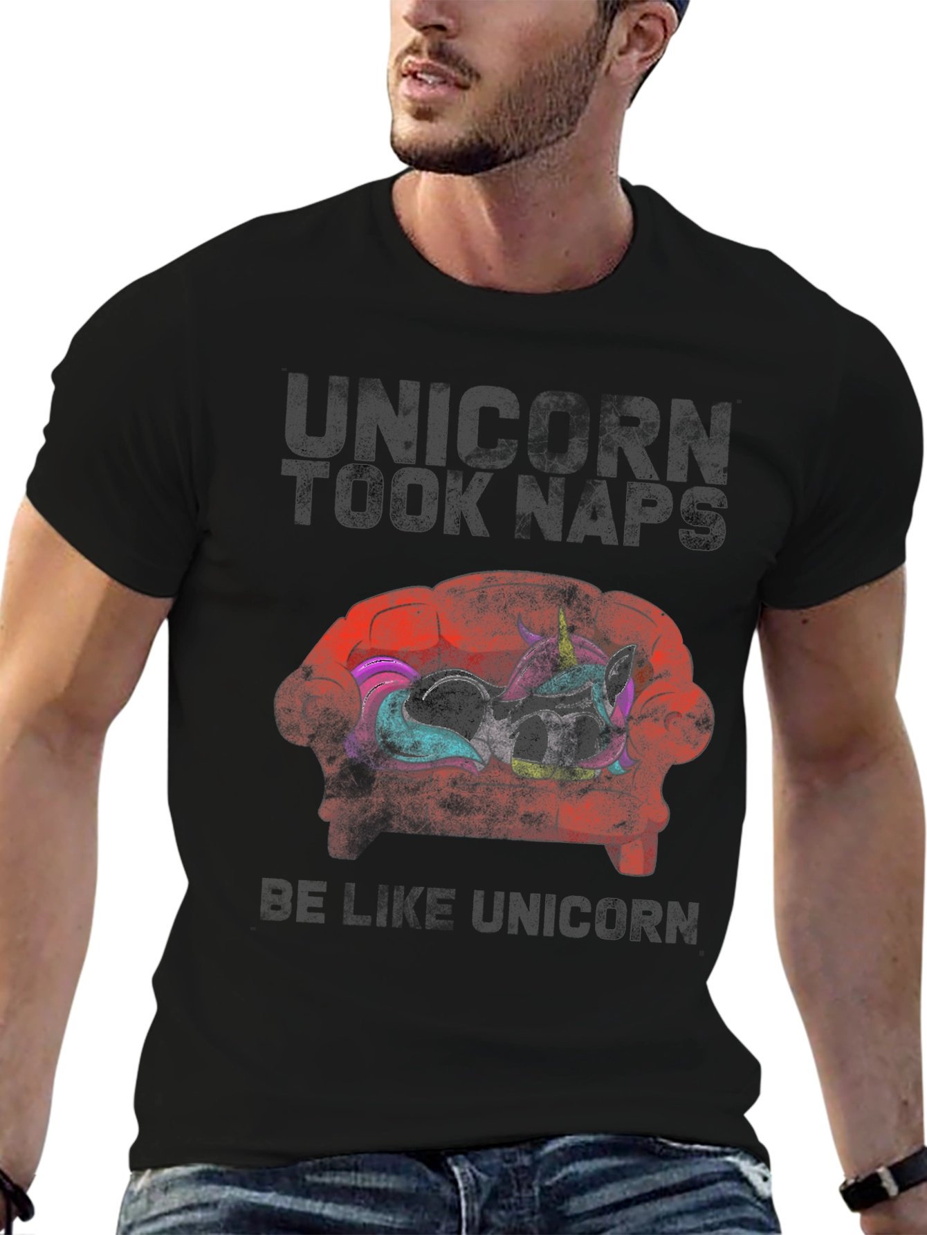 Unicorn Took Naps Graphic Tee