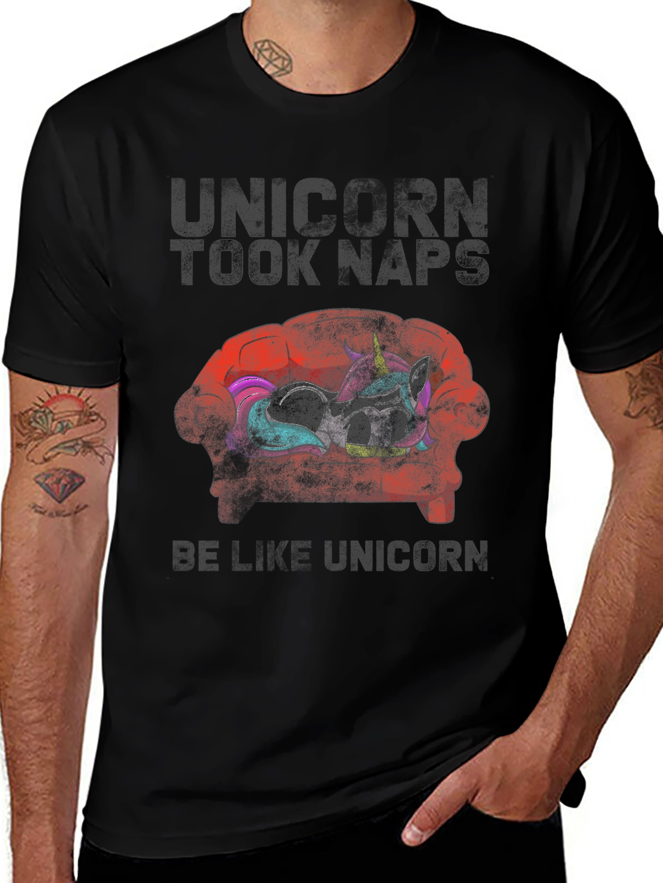 Unicorn Took Naps Graphic Tee