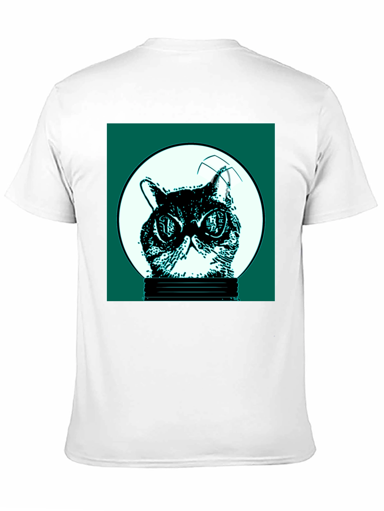 Cool Cat in Bulb Graphic Tee