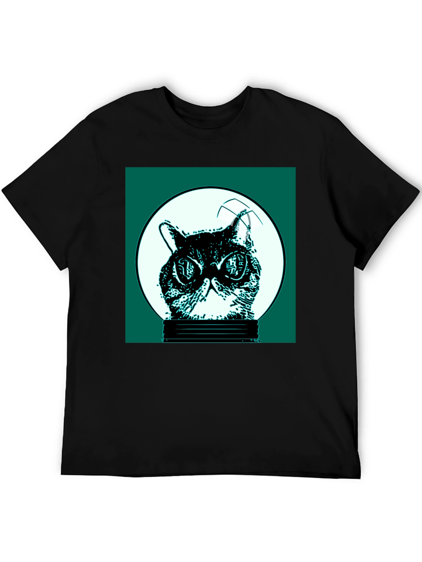 Cool Cat in Bulb Graphic Tee