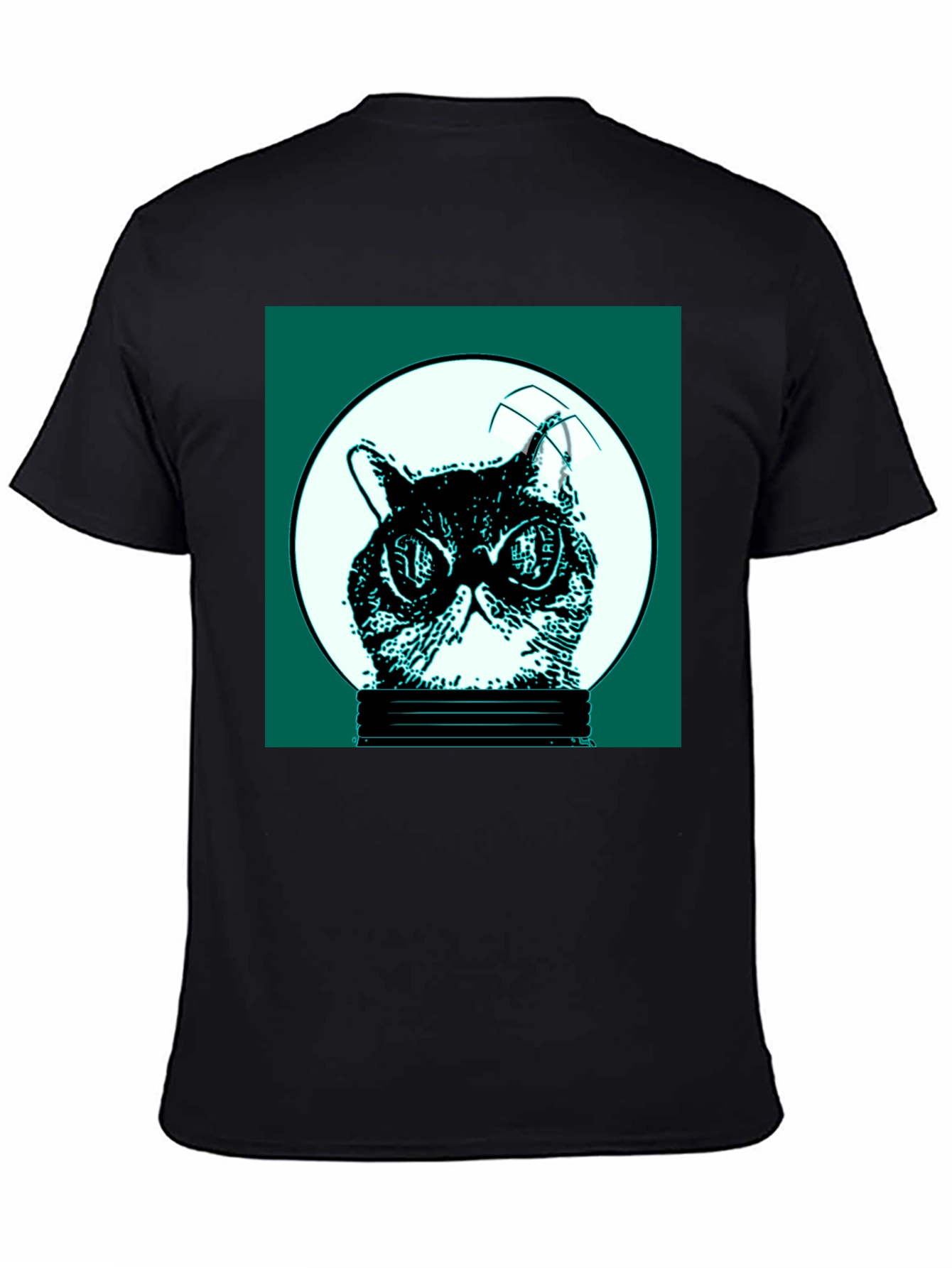 Cool Cat in Bulb Graphic Tee
