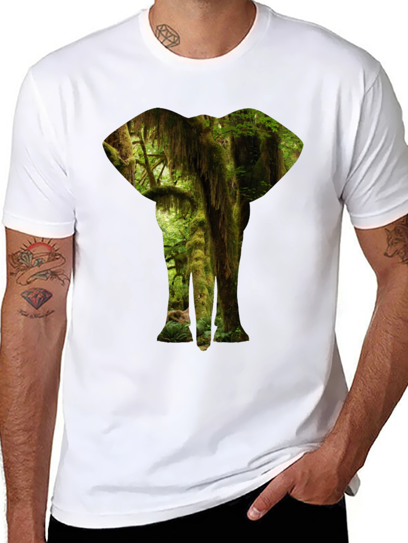 Jungle Elephant Graphic Tee