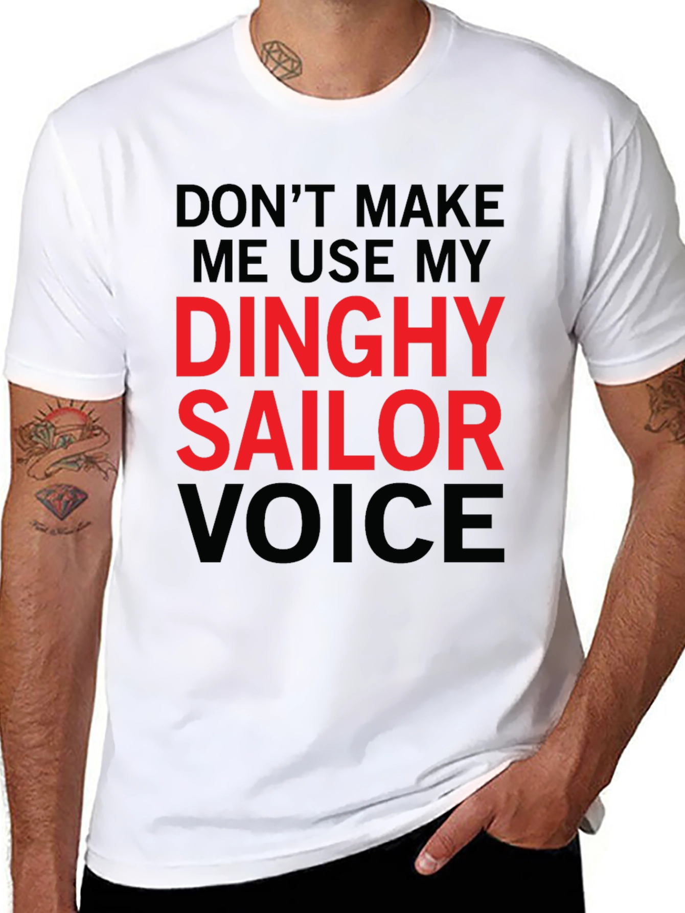Dinghy Sailor Voice T-Shirt - Funny Novelty Tee