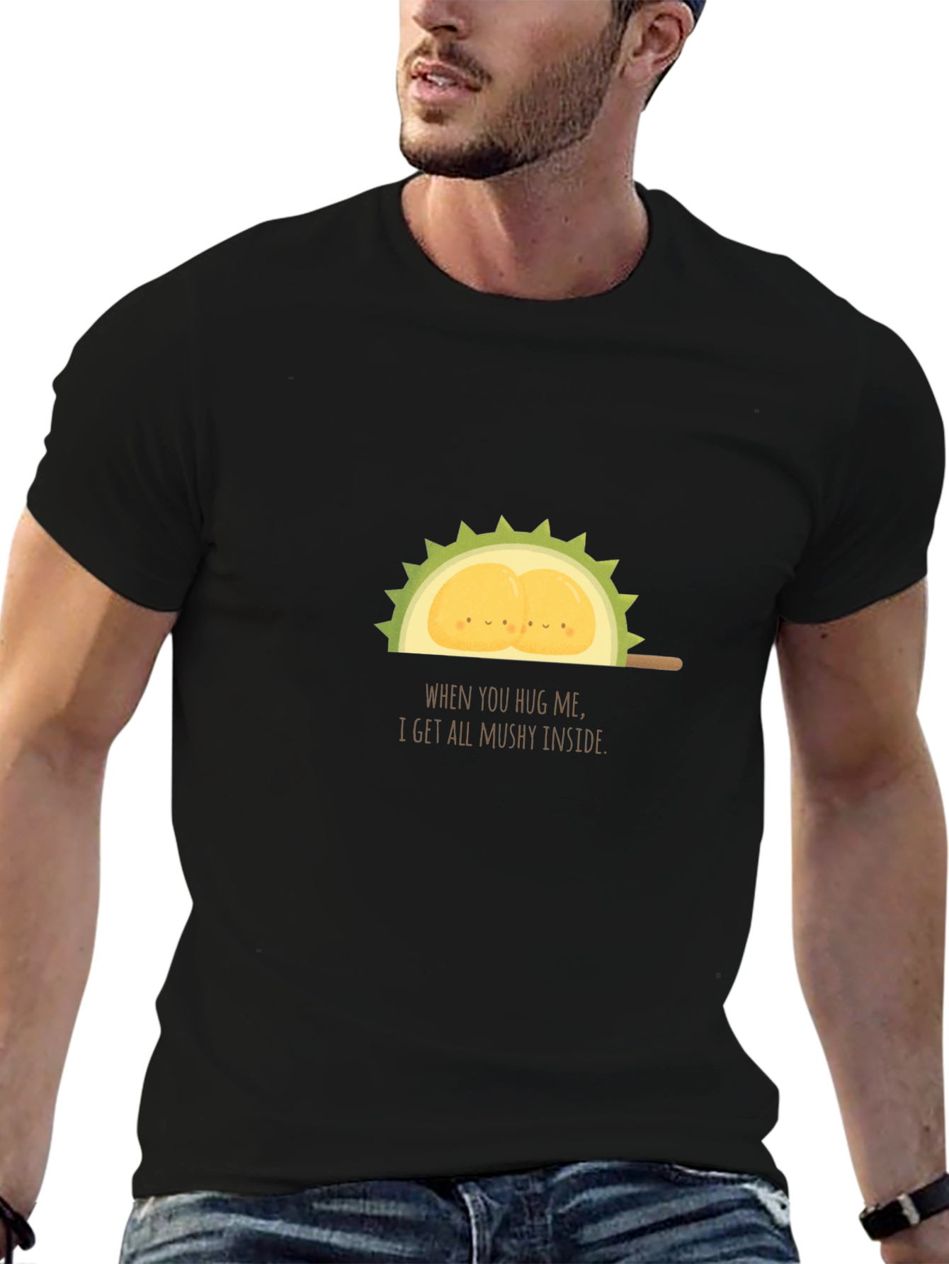 Funny Durian Fruit T-Shirt - Mushy Inside