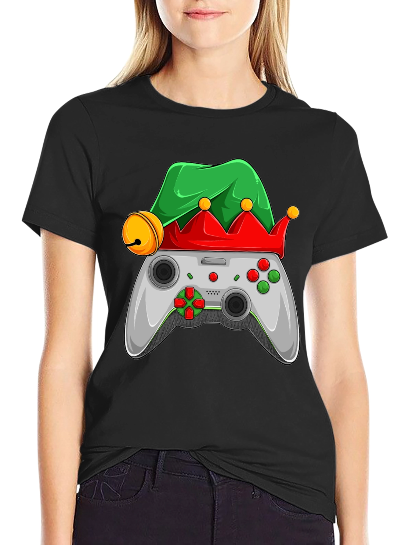 Gamer Elf Christmas T-Shirt