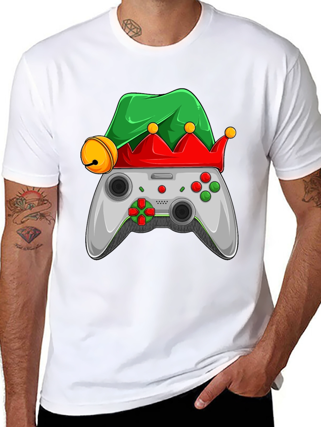 Gamer Elf Christmas T-Shirt