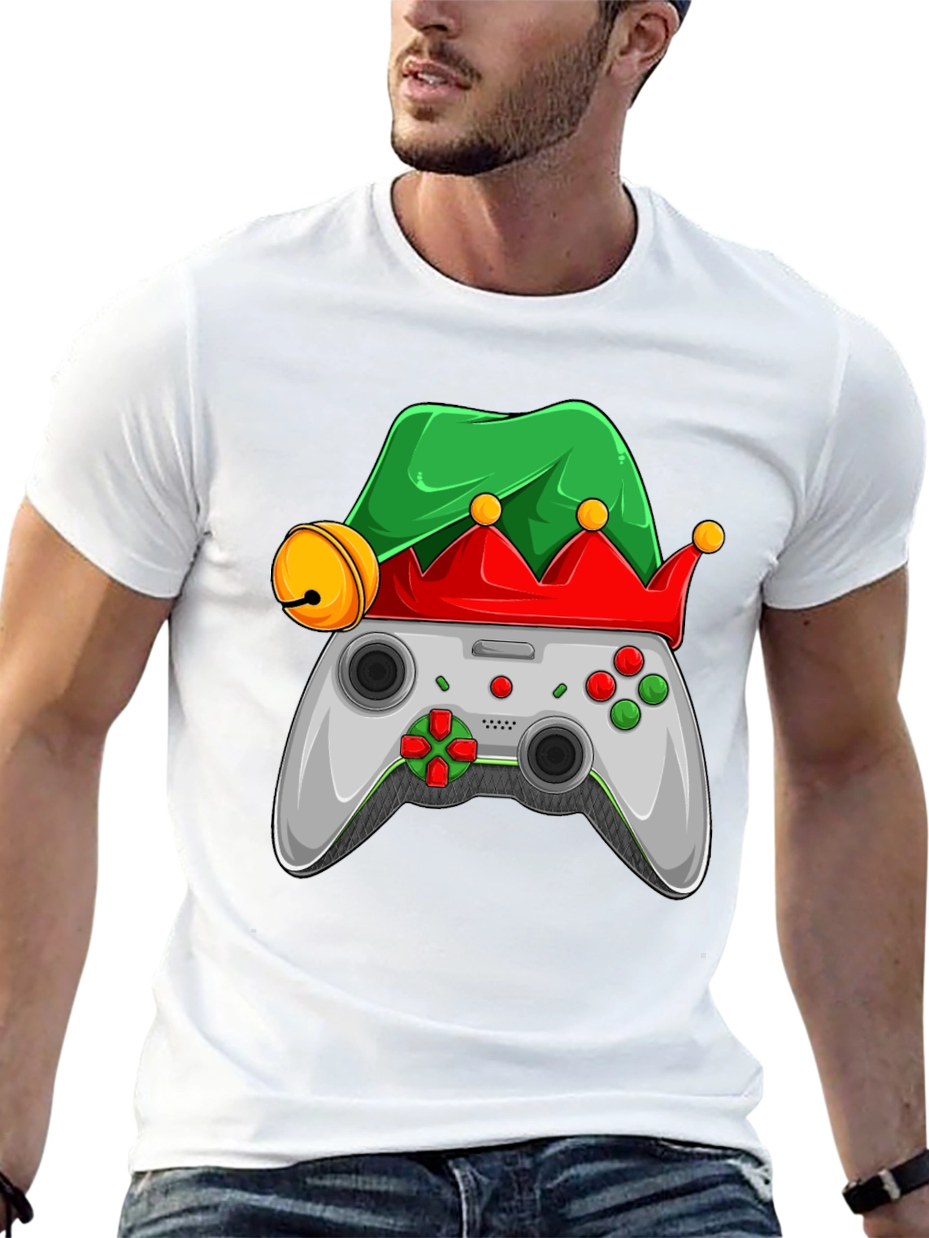 Gamer Elf Christmas T-Shirt
