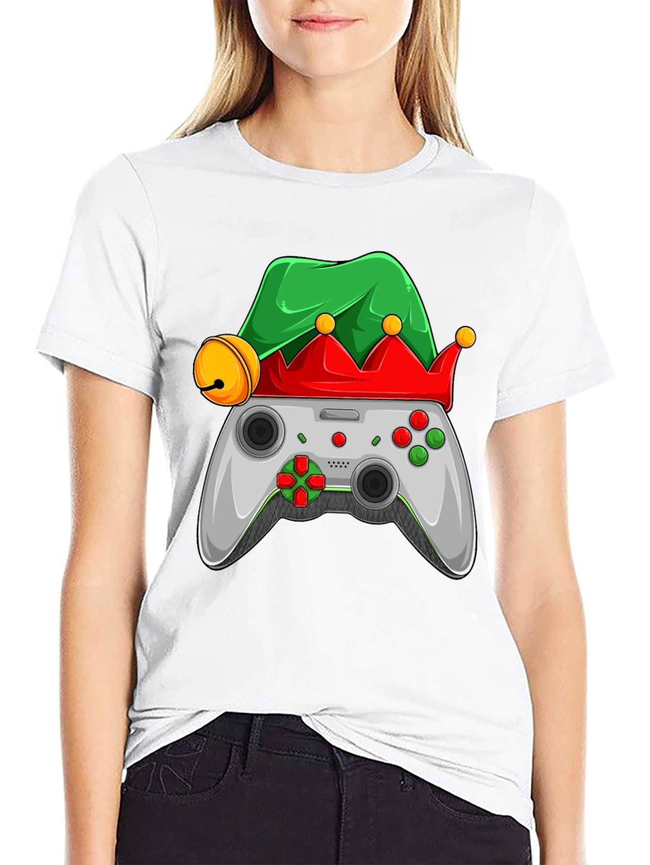 Gamer Elf Christmas T-Shirt