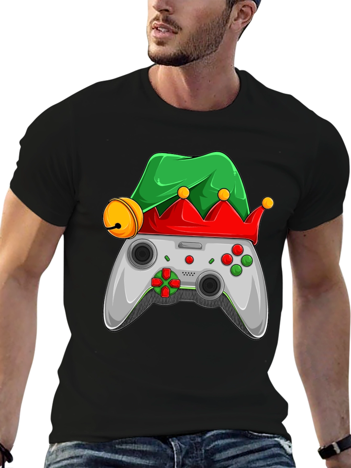 Gamer Elf Christmas T-Shirt