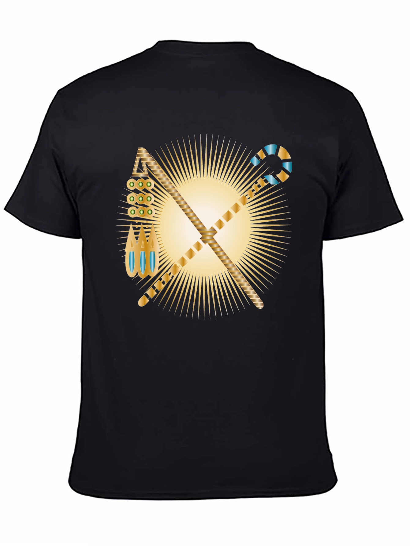 Egyptian Pharaoh Symbol Black T-Shirt