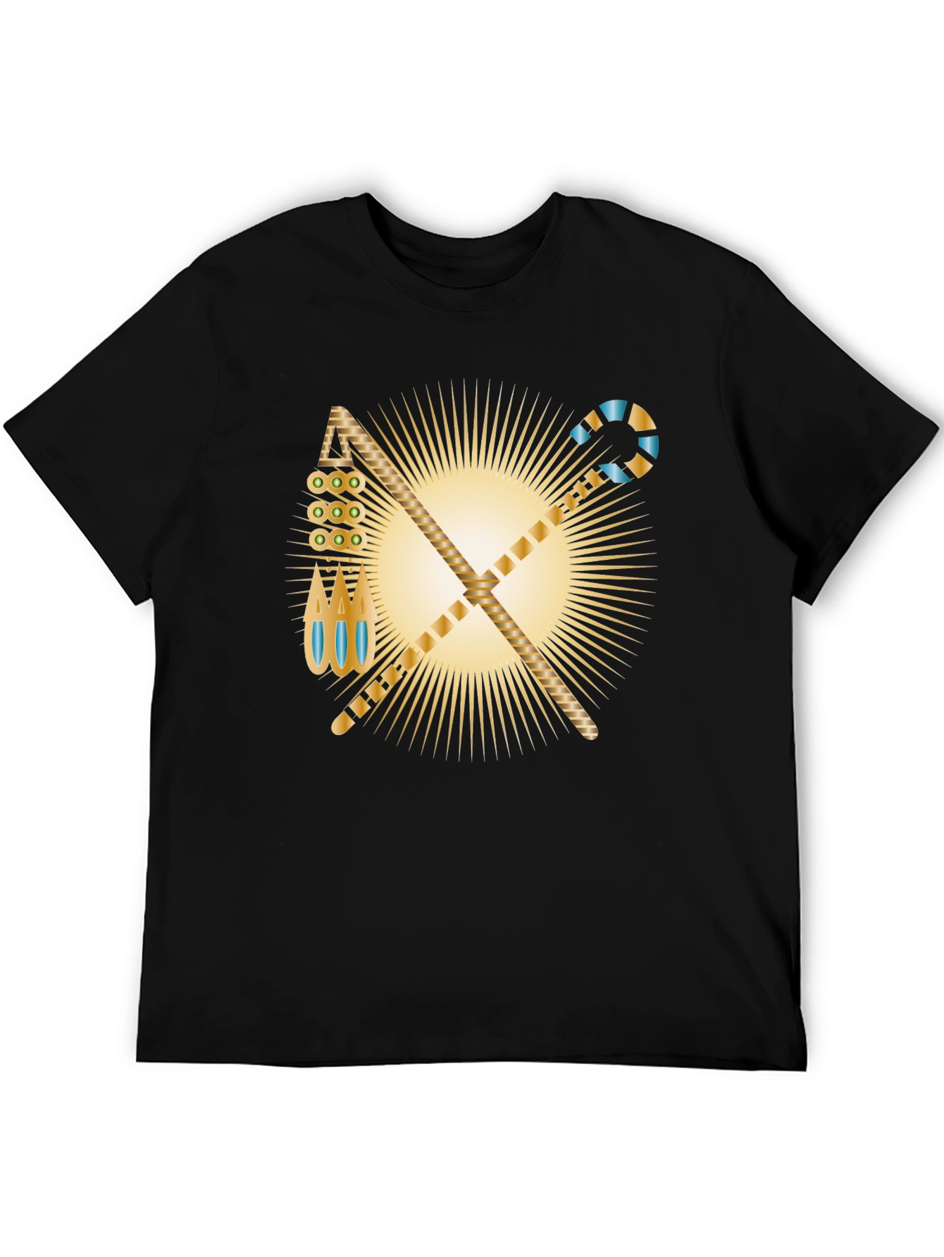 Egyptian Pharaoh Symbol Black T-Shirt