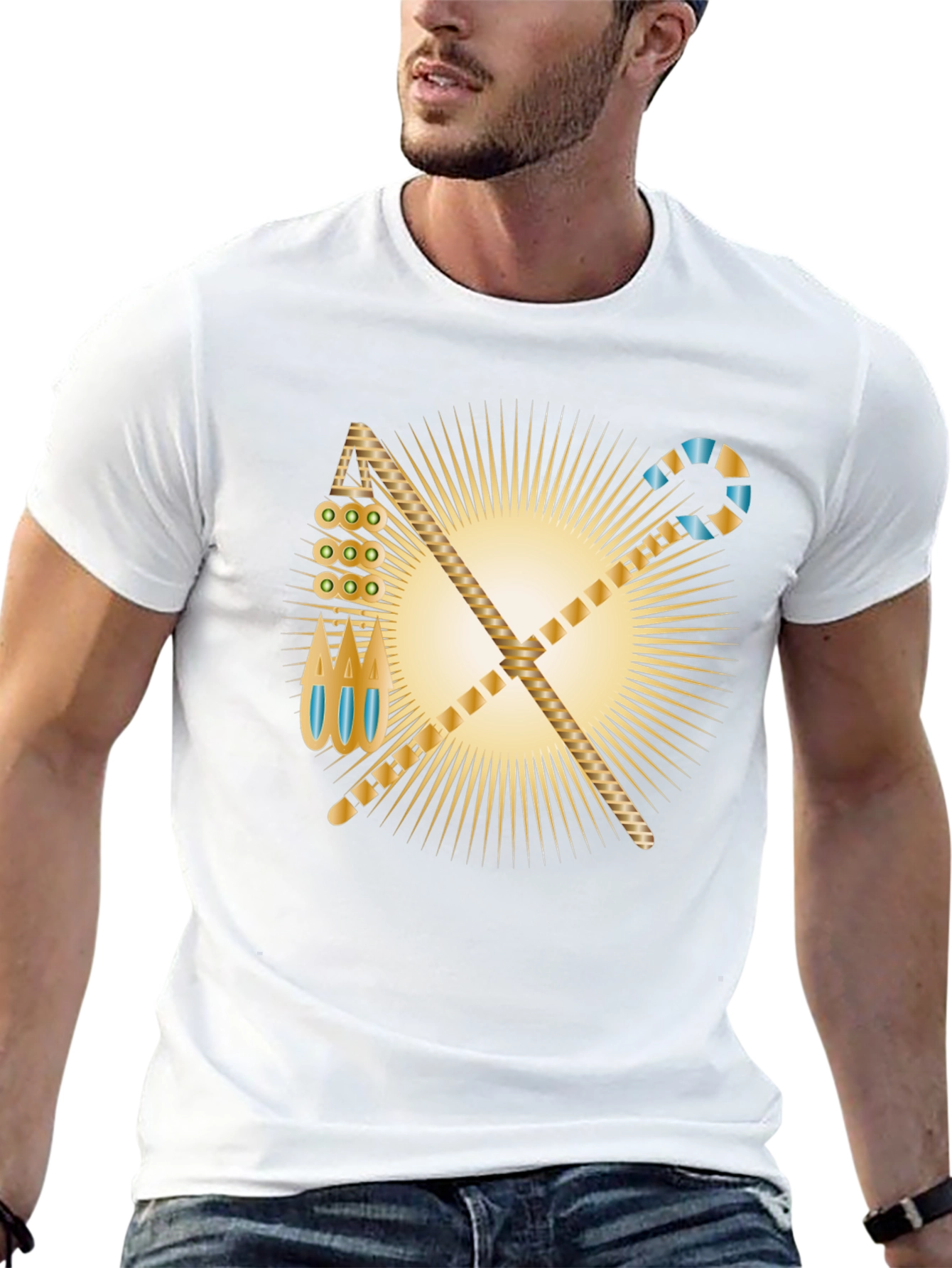 Egyptian Pharaoh Symbol Black T-Shirt