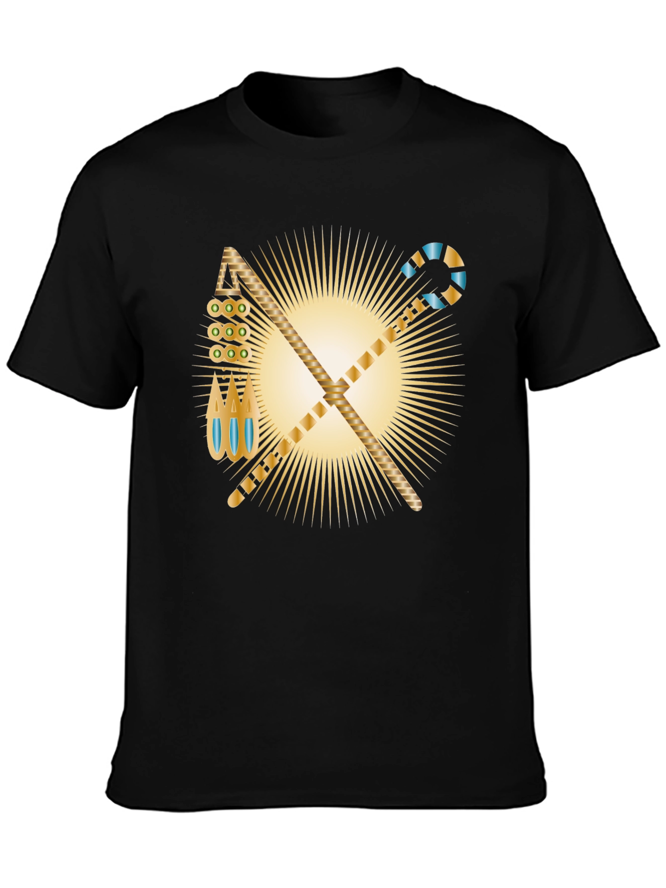 Egyptian Pharaoh Symbol Black T-Shirt