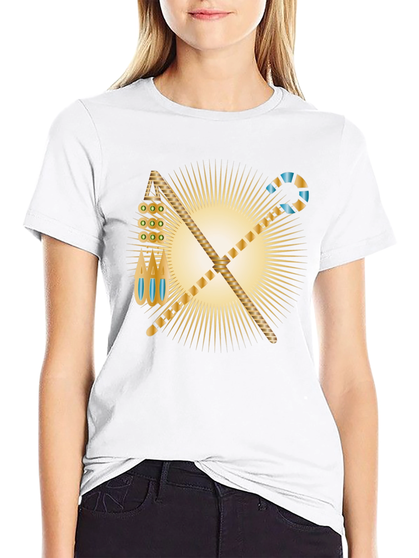 Egyptian Pharaoh Symbol Black T-Shirt