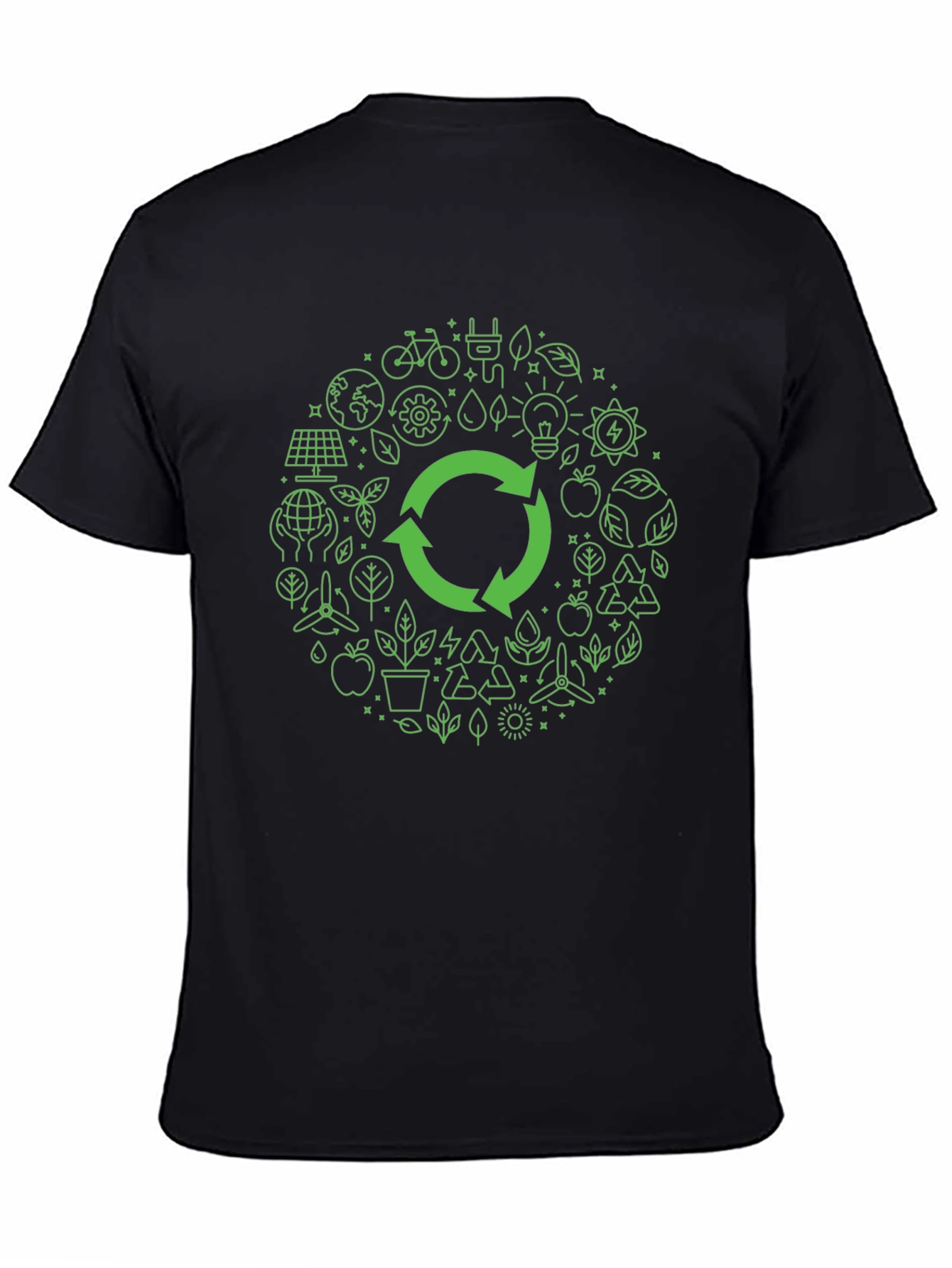 Eco-Friendly Graphic Tee - Recycle Design